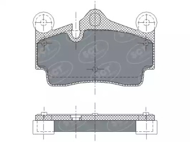 SCT GERMANY sp276pr -  Комплект тормозных колодок, дисковый тормоз
